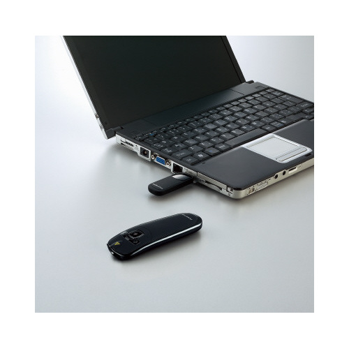 レーザーポインターｆｏｒＰＣ　パワポ機能付ブラック