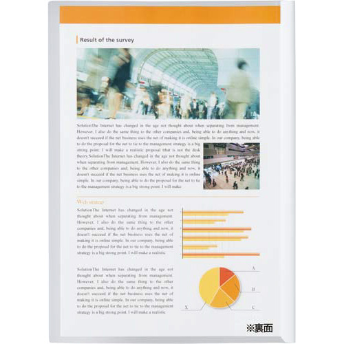 レールクリヤーホルダー厚とじＰＰ　Ａ３横　２０冊