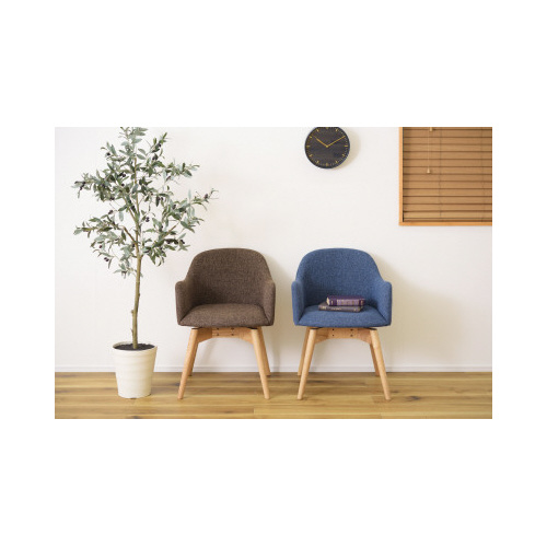 カラメリ回転式チェア　ブルー