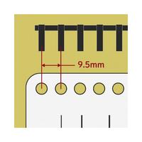 ルーズリング　１４ｍｍ　５０本入　ブラック