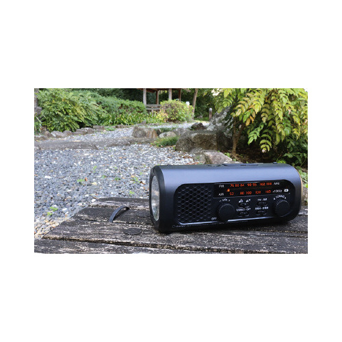 さすだけ充電ラジオライト３　ブラック