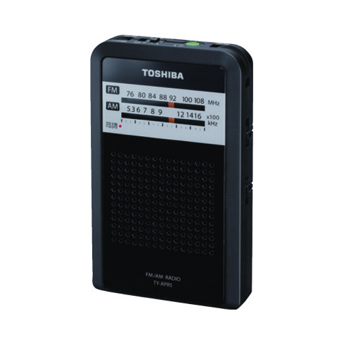 ＬＥＤライト付ポケットラジオ　ブラック