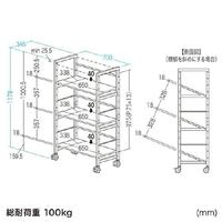 高耐荷重ワゴン（３段）