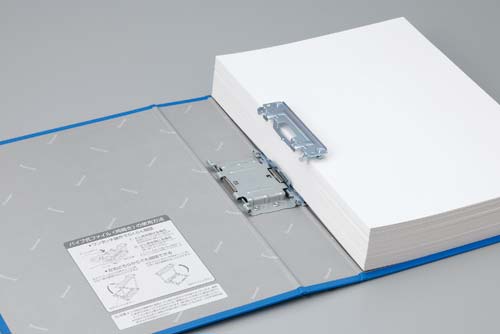 パイプ式Ｆエコノミー両開き青Ａ４縦背幅６５ｍｍ