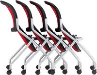 ミーティングチェア　ＡＭＣ－Ｆ４Ｃ　レッド　４脚