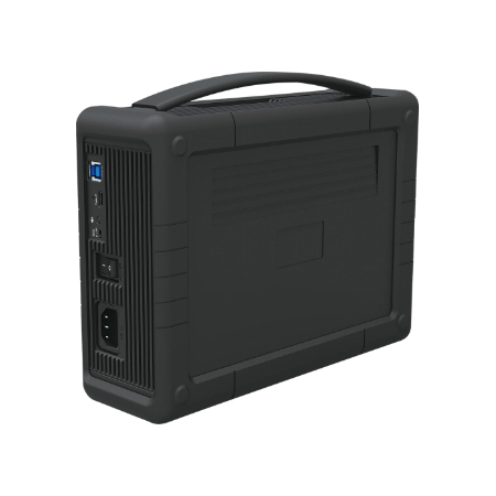 ECLAIRPRO Mobileシリーズ EM352B31 USB3.1（Gen2）対応 ハードウェアRAID対応 可搬型ハンドル付きDAS 総容量4TB（2TB×2ドライブ）