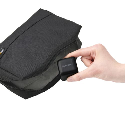 ノートPC用ACアダプター/USB充電器/USB PD/65W/USB-C/スイングプラグ/ブラック