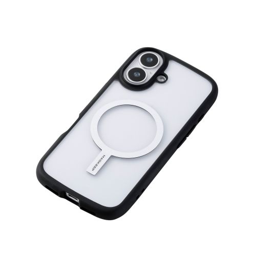メタルリングステッカー/マグネット吸着タイプ/協力吸着/ワイヤレス充電対応iPhone用/貼り付けツール付属/ホワイト