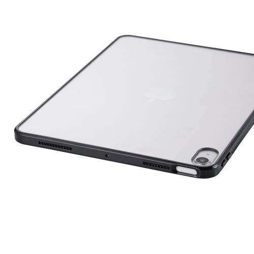 iPad Air 11インチ(M3/M2)/クリアケース/背面クリア/軽量/カラーエッジ/ブラック
