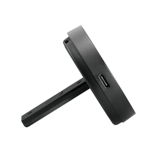 ワイヤレス充電器/マグネット内蔵/7.5W/卓上タイプ/3way/ブラック