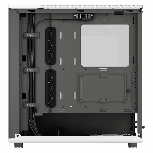 ミドルタワー型PCケース North Chalk White TG Clear