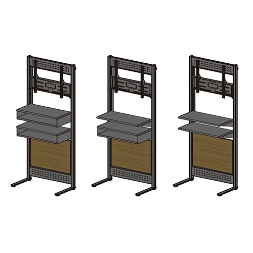 PU-460シリーズ用オプション棚板（ダブルタイプ）