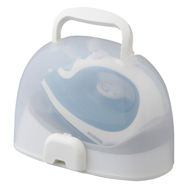 ケース付きコードレスアイロン ライトブルー