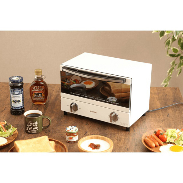 スチームオーブントースター 2枚焼き ホワイト