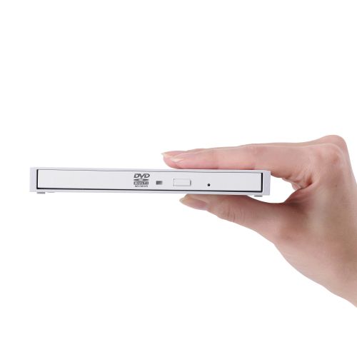 ポータブルDVDドライブ/USB Type-C/データ書き込み/ホワイト
