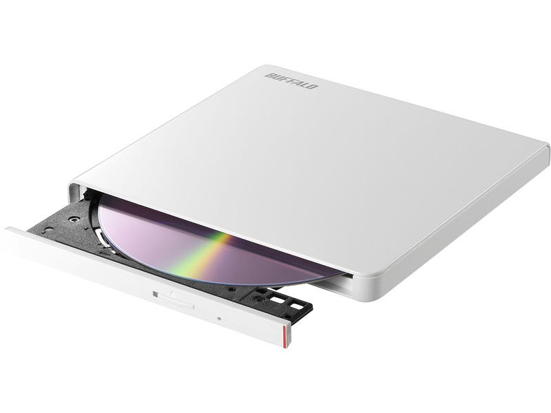 USB2.0対応 ポータブルDVDドライブ 書込ソフト添付 ホワイト