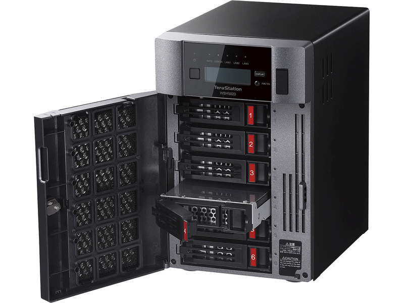 TeraStation WSS2022ST H/W RAID Desk 6ベイNAS 48TB