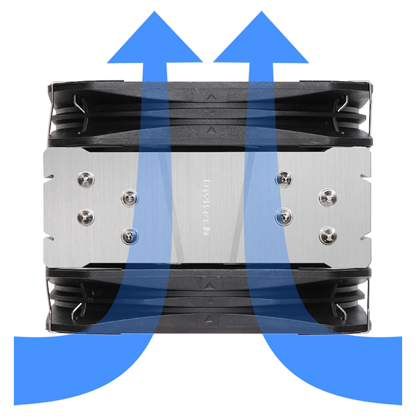 OWL-SC200をデュアルファン化 Silent Cooler SC200用デュアルファンキット 製品サイズ約130(W)×130(D)×25(H)mm
