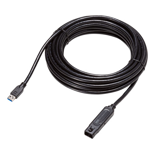 USB3.2アクティブリピーターケーブル 10m（抜け止めロック機構付き）