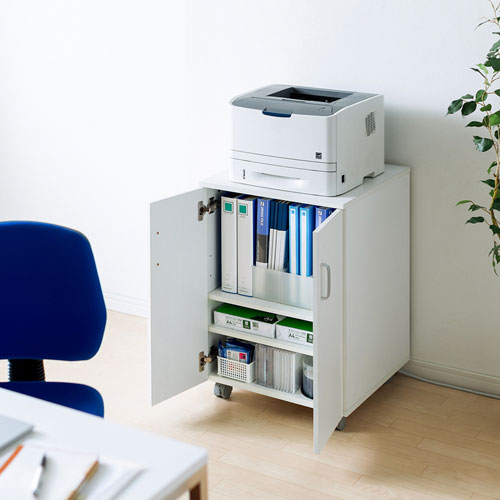 扉付きプリンタスタンド