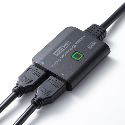 4K・HDR・HDCP2.2対応HDMI切替器（2入力・1出力または1入力・2出力）
