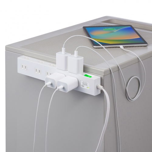 雷ガードタップ（10個口・2m・ホワイト）