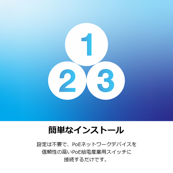5ポート 産業用ギガビットPoE++給電DINレールスイッチ PoEパススルー対応