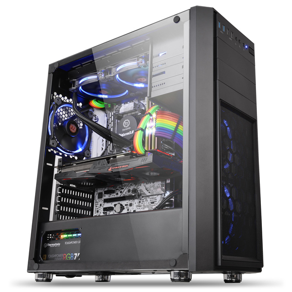 ミドルタワー型PCケース Versa H26 Black /w casefan