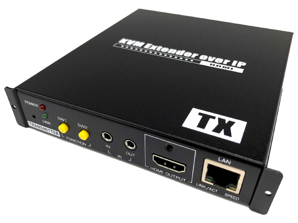 LANケーブル利用KVM切替延長器（HDMIモニタ）/RS232C対応/送信器