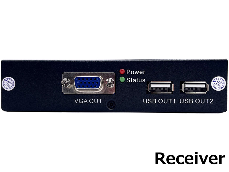 LANケーブル利用VGAエクステンダー＋マウス＆キーボード（送受信器セット）/IPAV-203/ワンホップ最大200m