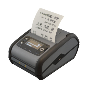 紙幅58mmモバイルタイプライン印字方式小型サーマルプリンタ（Bluetooth・USB・無線LAN） 有機ELディスプレイ