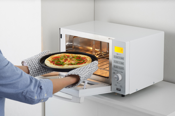 センサー付フラットオーブンレンジ ホワイト