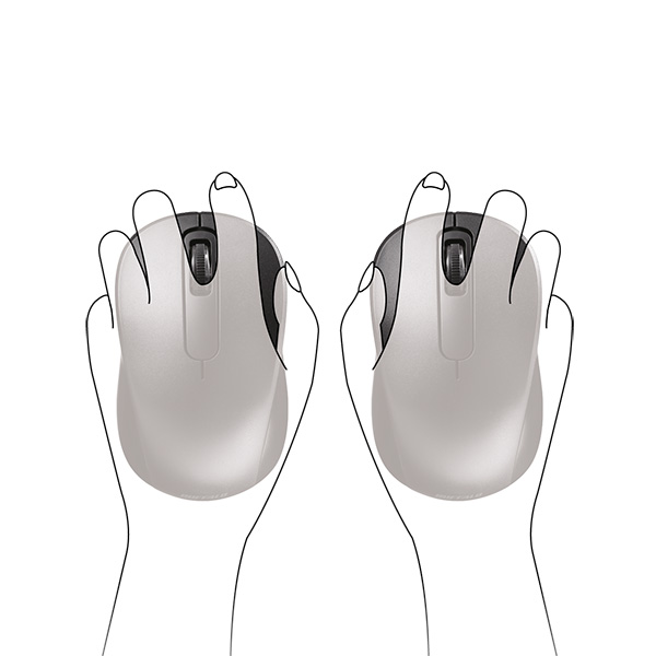 Bluetooth5.0 3ボタンマウス ブラック