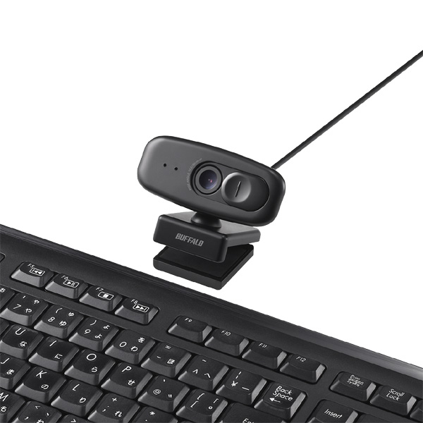 200万画素WEBカメラ 広角120°マイク内蔵 ブラック