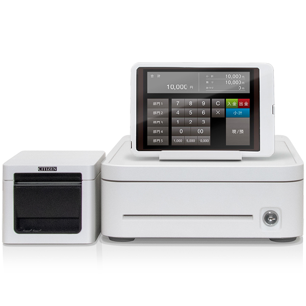 キャッシュドロワー（24V駆動 3札6硬貨 ホワイト）