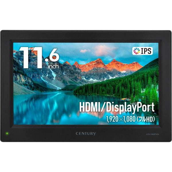 11.6インチHDMIマルチモニター plus one Full HD (11.6型/1920×1080/HDMI、DisplayPort/黒/スピーカー：あり)