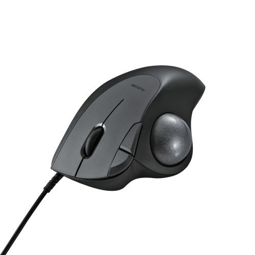 トラックボールマウス/IST/36mmボール/親指/ベアリング支持/有線/5ボタン/ブラック