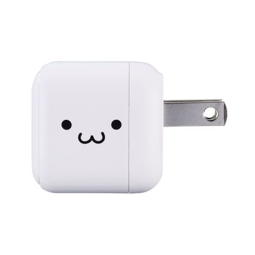 AC充電器/スマホ・タブレット用/USB Power Delivery/20W/USB-C1ポート/C-Cケーブル付属/1.5m/しろちゃん