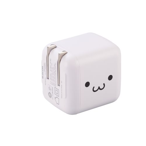 AC充電器/スマホ・タブレット用/USB Power Delivery/65W/USB-C1ポート/しろちゃん