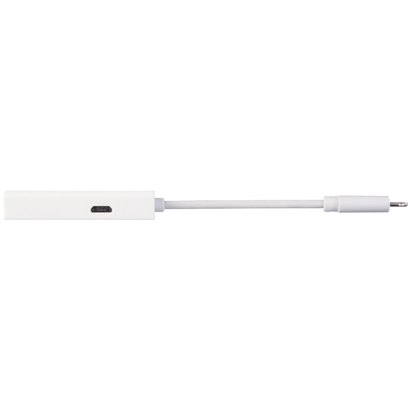 Lightningカードリーダー/SD+microSD対応/USB Type-C変換アダプタ付属/ケーブル7cm/ホワイト
