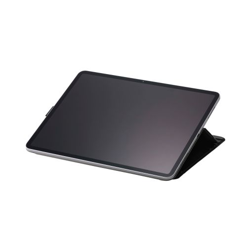 13インチiPad Air(M2)/フラップケース/ソフトレザー/ドローイング/アングル8段階/スリープ対応/ブラック