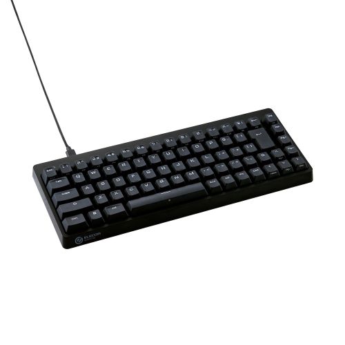 ゲーミングキーボード/V custom/有線/着脱式/メカニカル/ネオクラッチキーキャップ/テンキーレス/65％サイズ/スピードリニア(銀軸)/ブラック