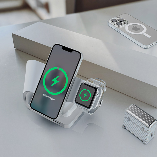 miak 3in1 Wave ワイヤレス充電スタンド ホワイト