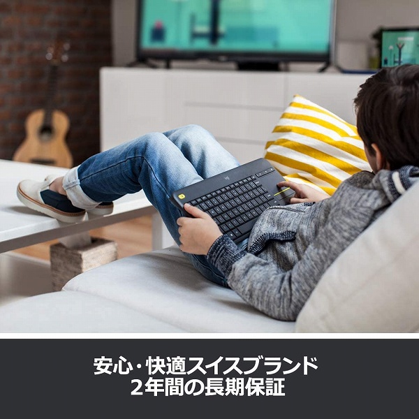 ワイヤレスタッチキーボード K400 PLUS ブラック