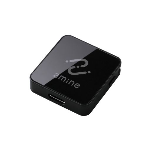 スマートトラッカー/タグ型/IPX5設計/iOS対応/充電タイプ/ブラック