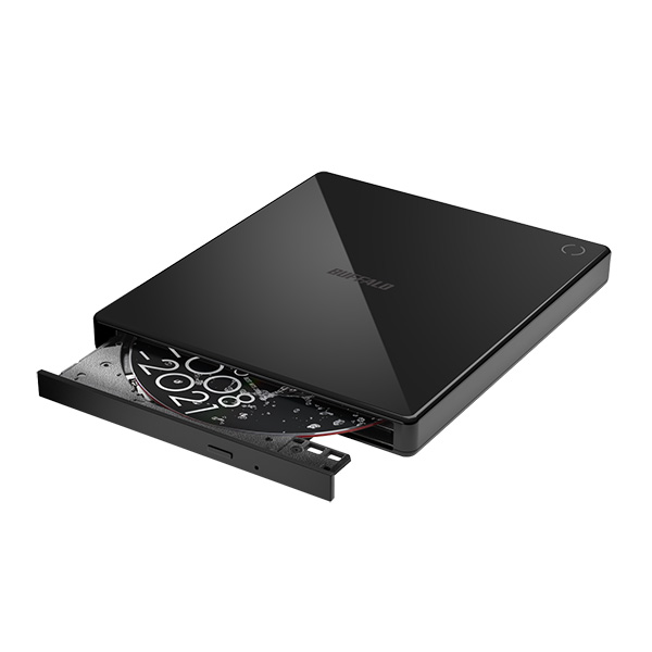 スマホ用CDレコーダー「ラクレコ+」DVD再生＆microSDスロット搭載モデル ブラック