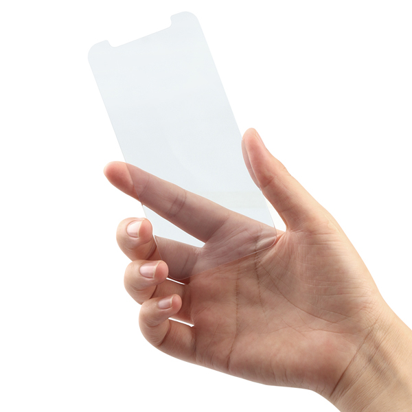 iPhone 12 mini対応液晶画面保護強化ガラス 光沢ブルーライトカット 製品サイズ約59.1(W)×0.33(D)×126.4(H)mm