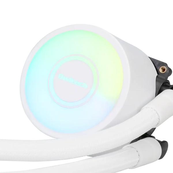 ホワイトカラー＆ARGBで手軽に内部をドレスアップ ARGB対応 360mmラジエータ搭載 簡易水冷CPUクーラー ホワイト 製品サイズ約120(W)×393(D)×27(H)mm