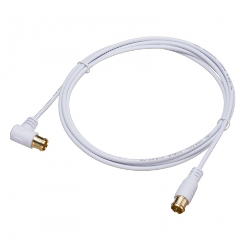アンテナケーブル ごく細 S2.5C-FB 片側L字 2m