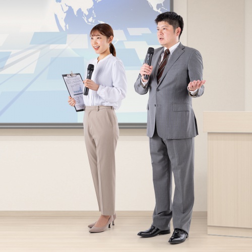 ワイヤレスマイク付き拡声器スピーカー（最大40W）